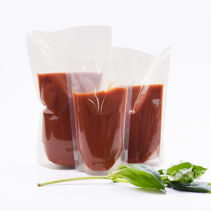 Hot Fill Sauce and Liquid Pouches 350mL 550mL 1100mL